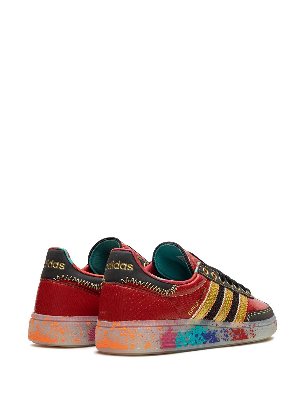 hype adidas Handball Spezial "S.E.E.D. - Scarlet Gold Paint Splatter" sneakers  