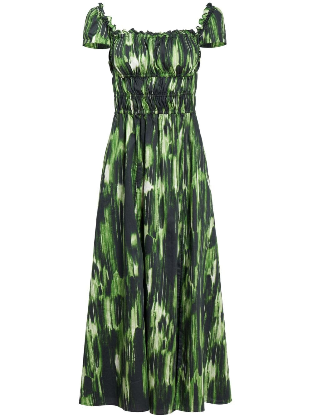 Altuzarra Lily Cotton Midi Dress In Green