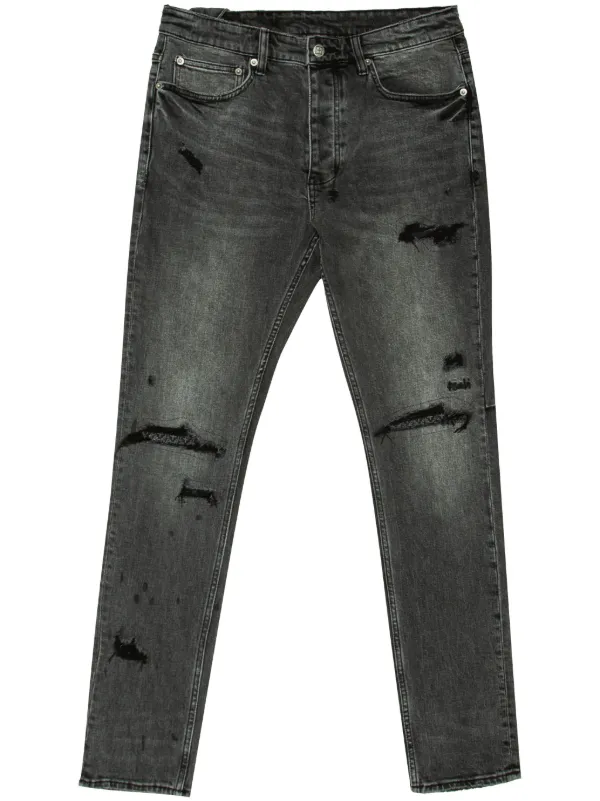 Buy Ksubi Jeans Mens Chitch Slim Tapered Leg Mid-Long Rise Gray $240 Size 36/32