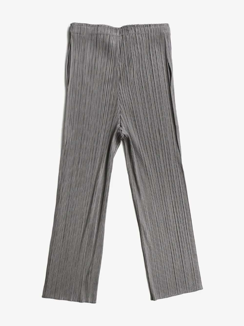 Pleats Please Issey Miyake plissé cropped trousers - Grijs