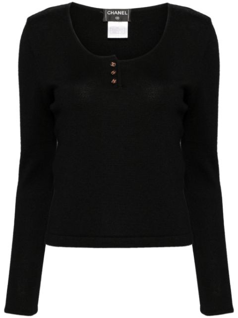 CHANEL 2000 ribbed-knit jumper Women