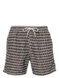MC2 Saint Barth graphic-print swim shorts - Brown