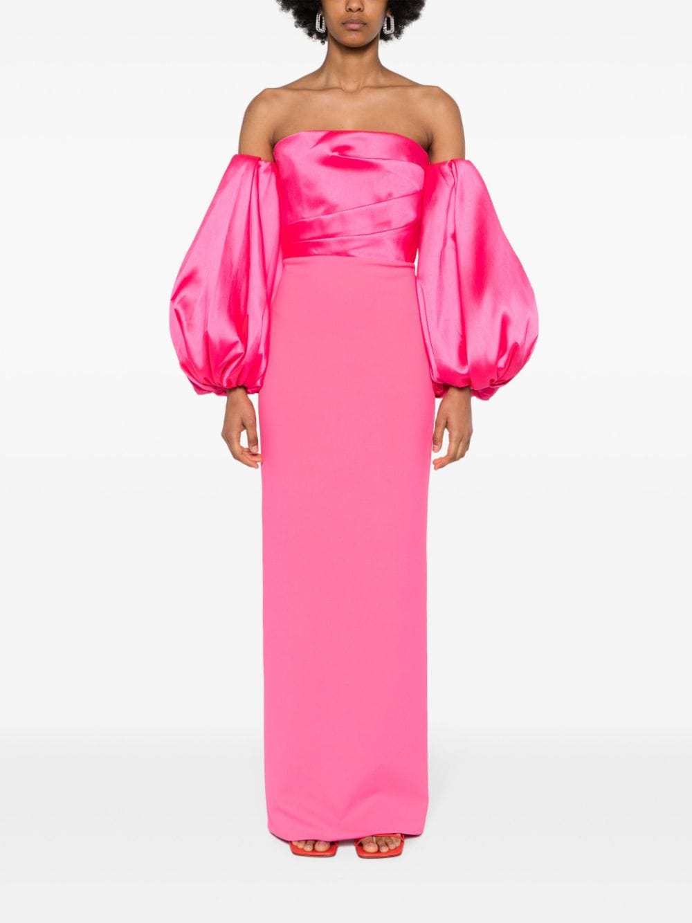 Shop Solace London The Carmen Maxi Dress In Pink