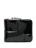 Comme Des Garçons Wallet Reversed Hem leather wallet - Black