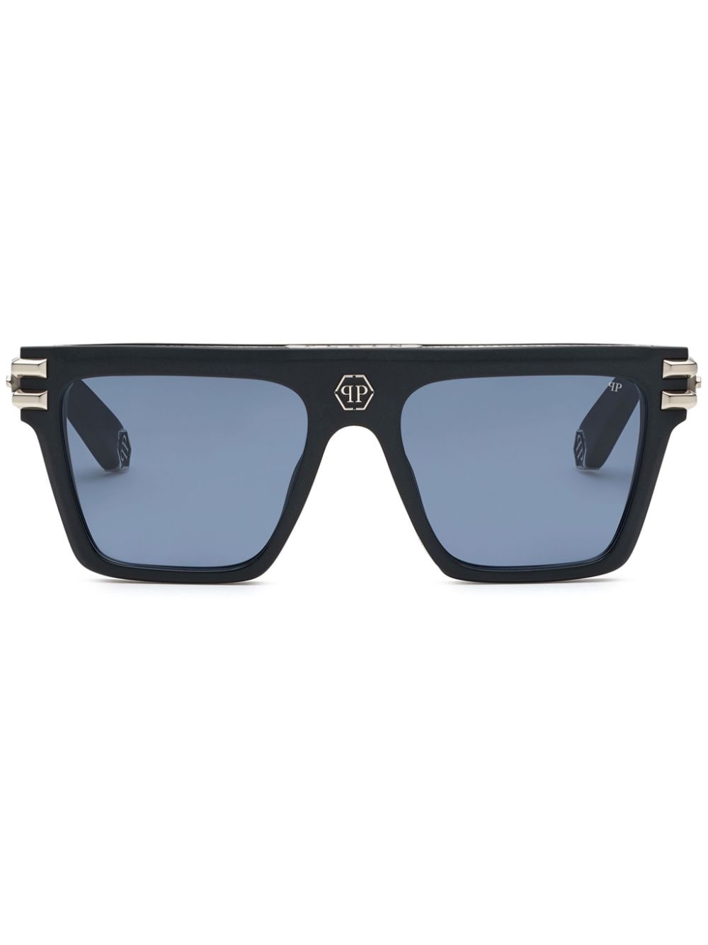 Philipp Plein Plein Icon Square-frame Sunglasses In Blue