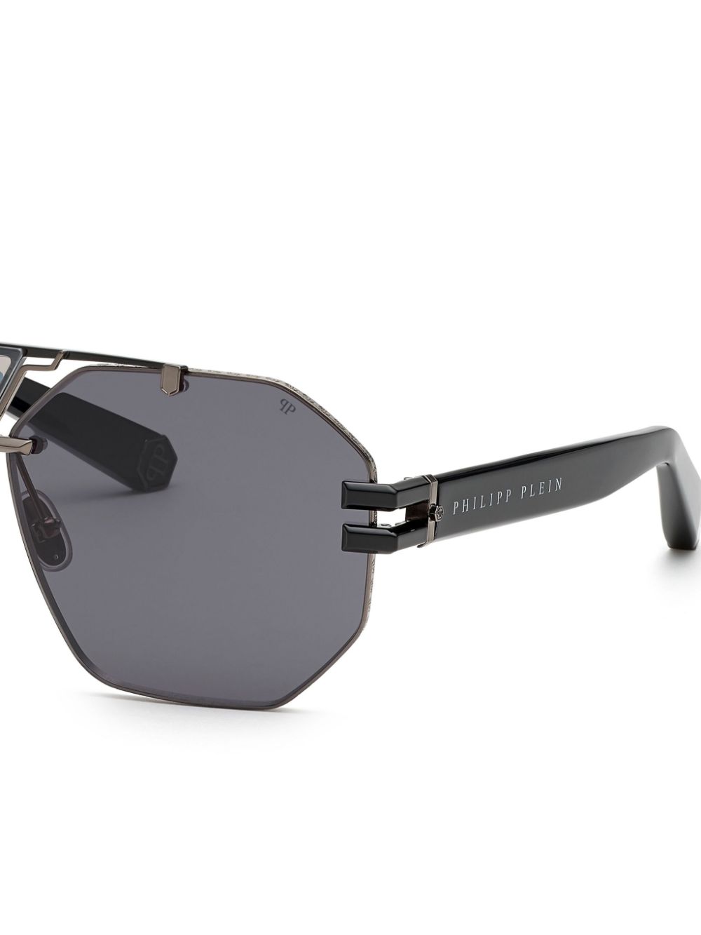 Philipp Plein Plein Icon oversize-frame sunglasses Men