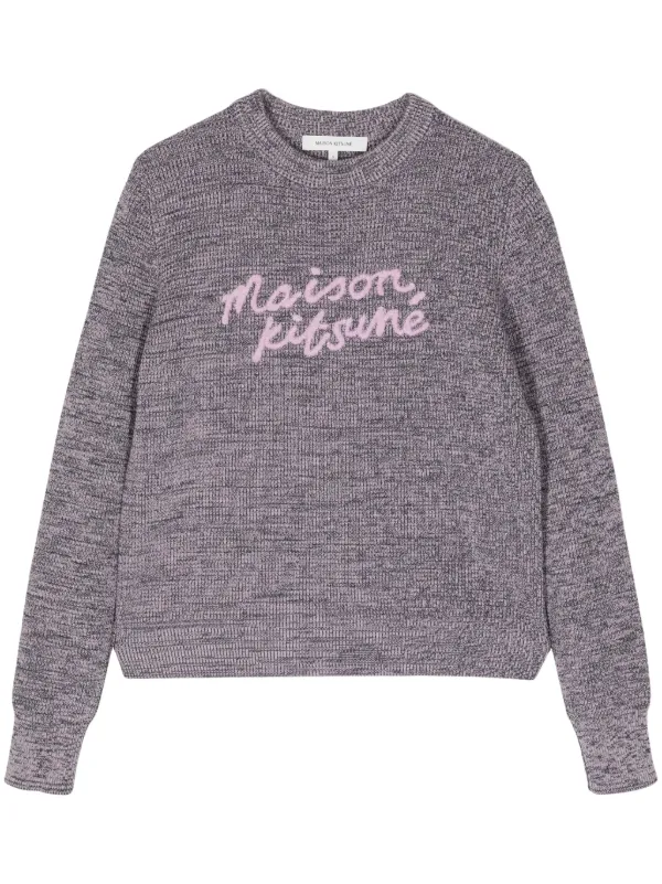 Maison Kitsuné Handwriting プルオーバー | パープル | FARFETCH JP