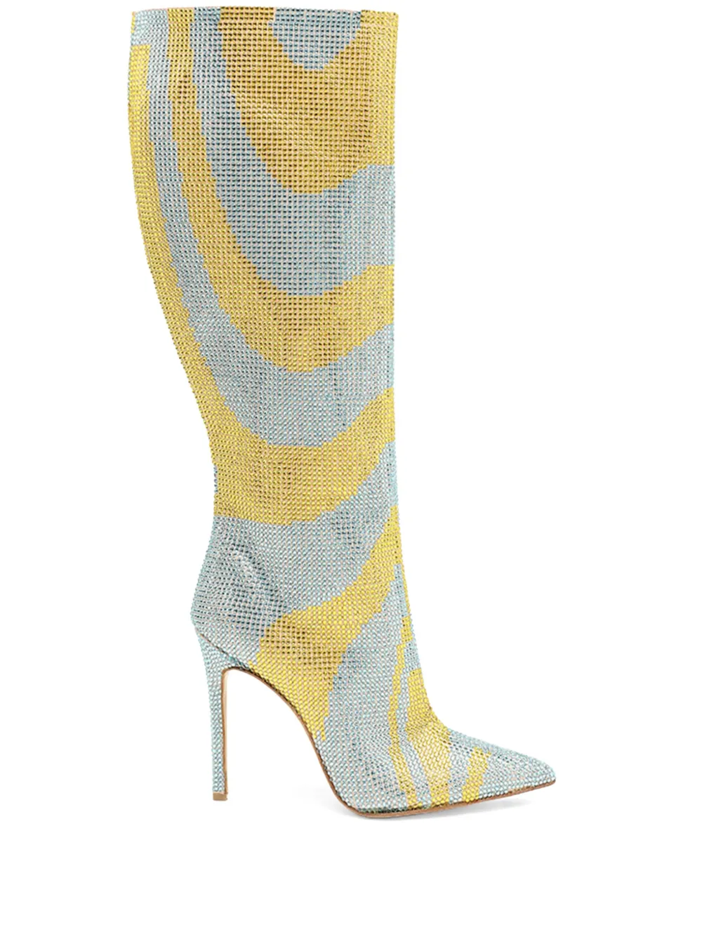 Celia Kritharioti Laarzen verfraaid met kristallen Geel