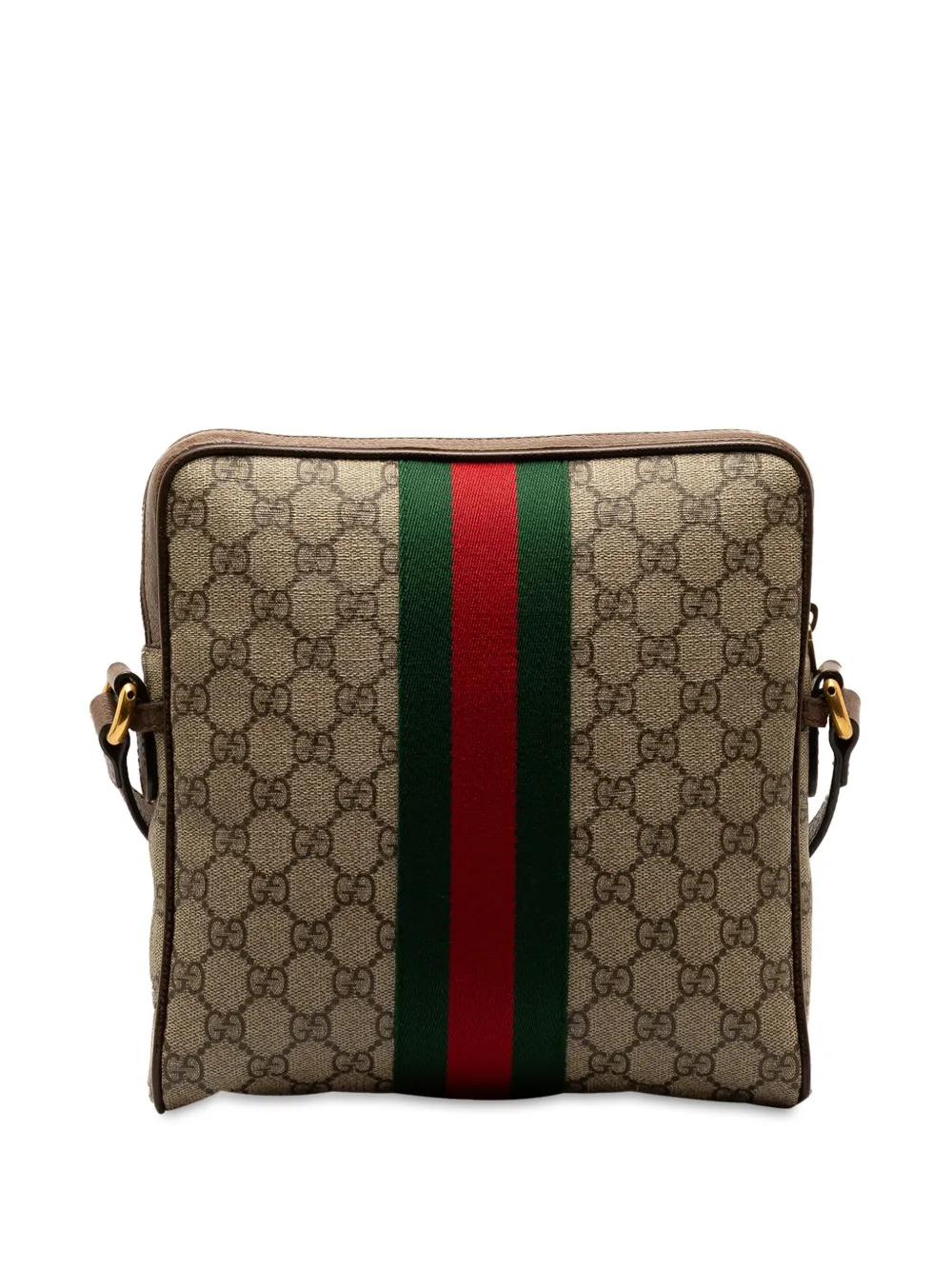 Gucci Pre-Owned 2016-2023 Small GG Supreme Ophidia crossbody bag - Bruin
