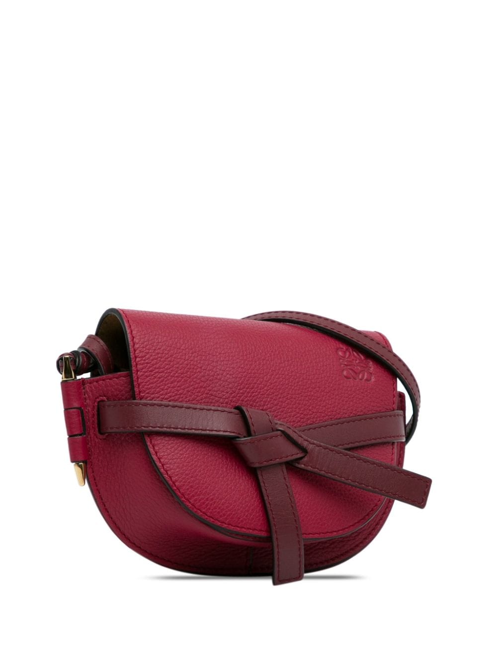 Pre-owned Loewe 2019 Mini Gate Crossbody Bag In Red