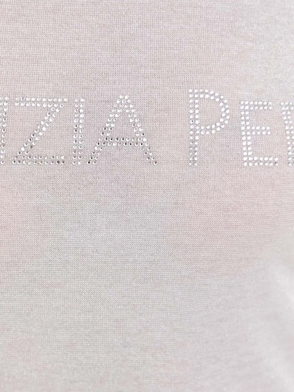 Patrizia Pepe Verfraaide top met hoge hals Grijs