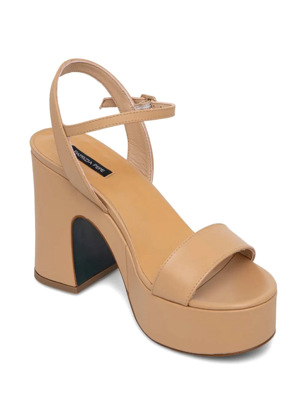 Patrizia Pepe 110mm leather sandals - Beige