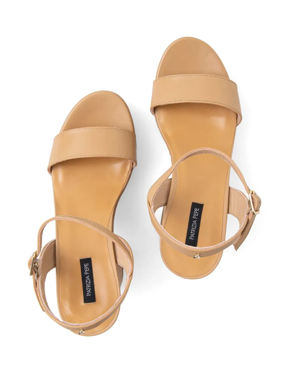 Patrizia Pepe 110mm leather sandals Neutrals