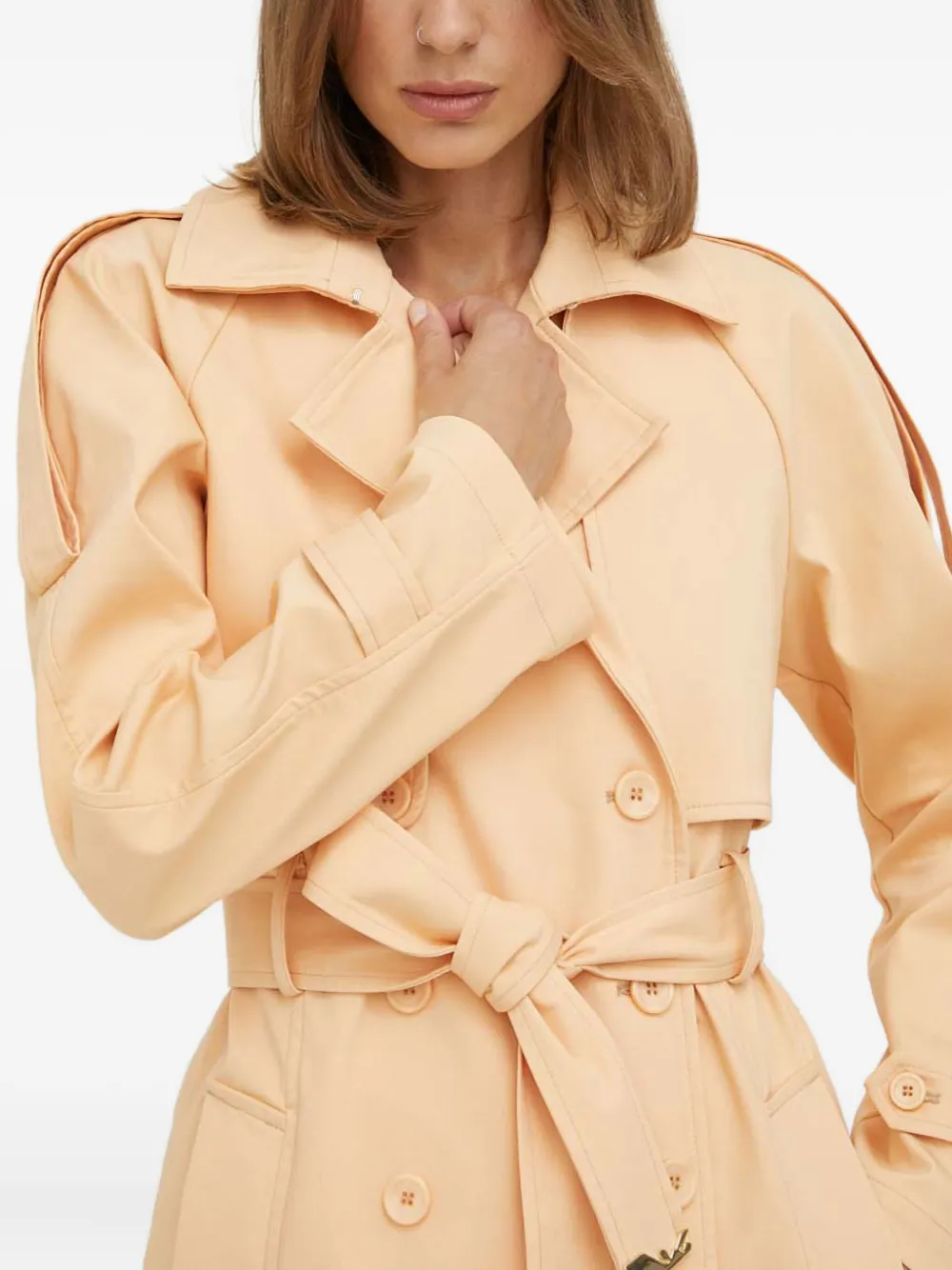 Patrizia Pepe Jas met ceintuur Beige