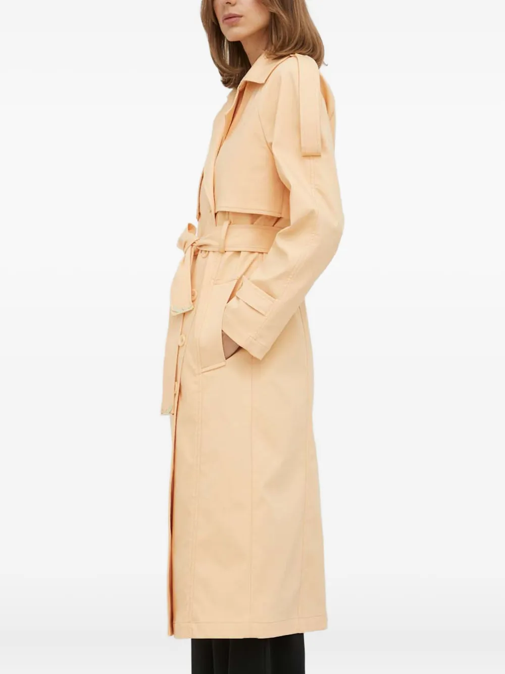 Patrizia Pepe Jas met ceintuur Beige