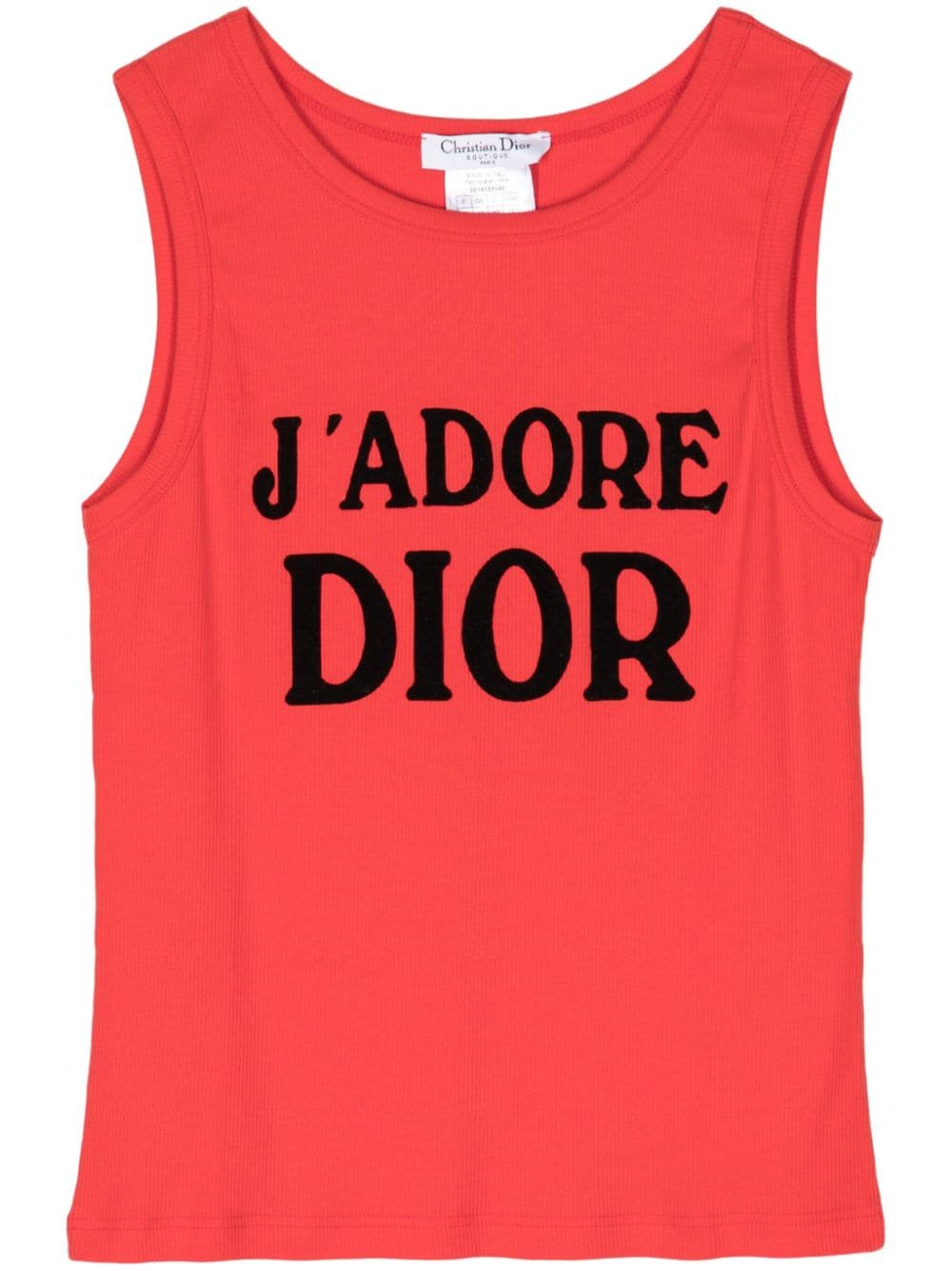 Pre-owned Dior J'adore -print Tank Top In Red