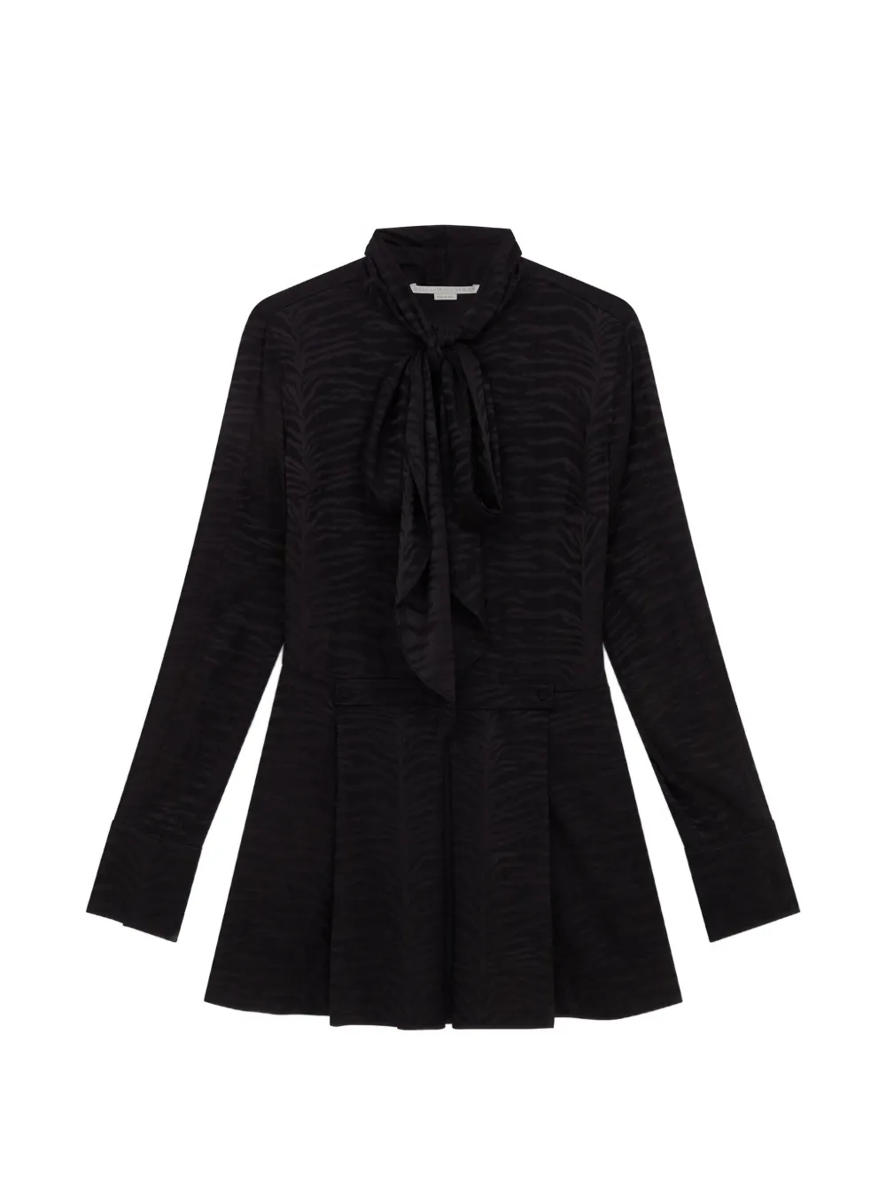 Stella McCartney Zijden mini-jurk Zwart