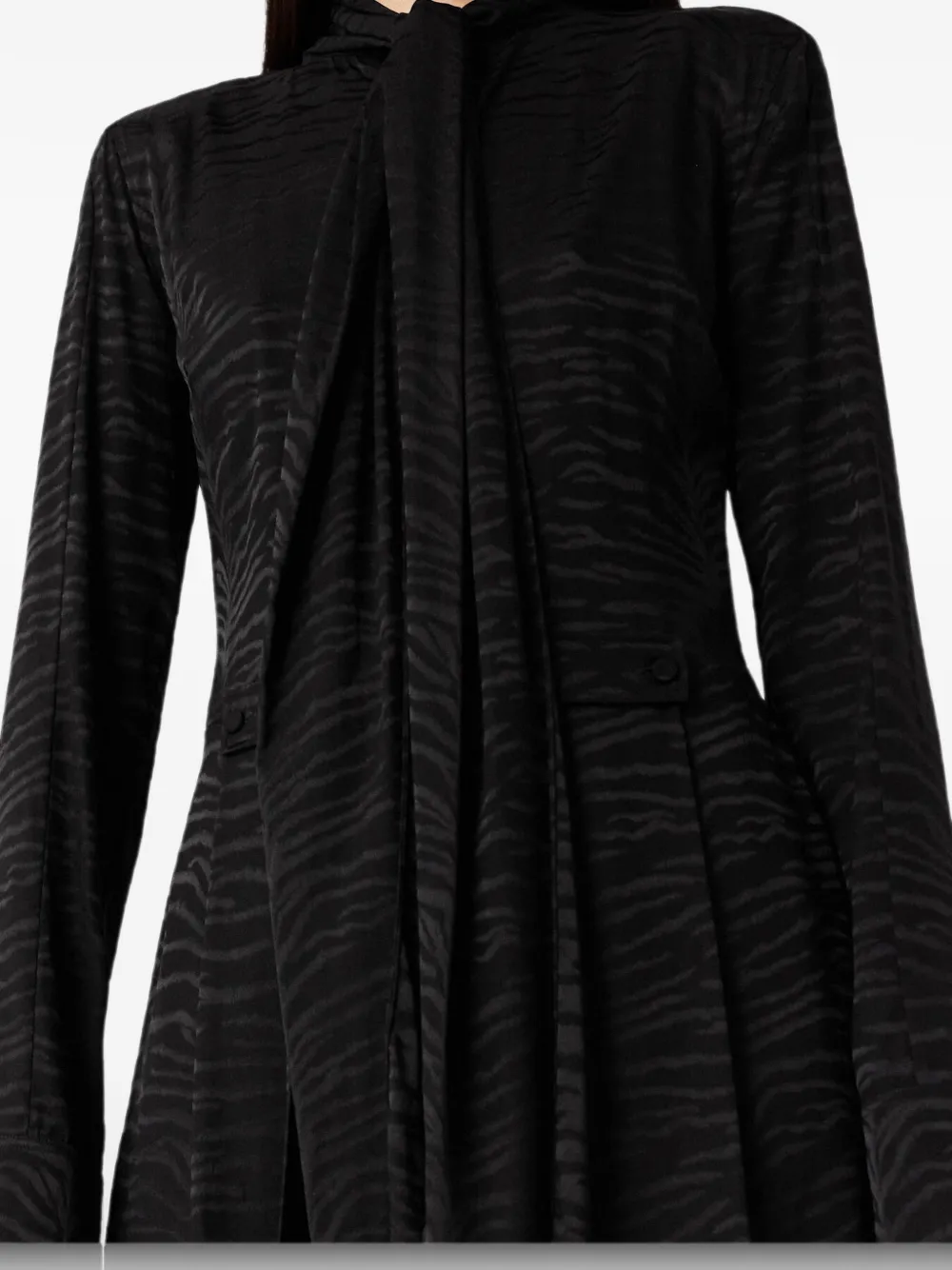 Stella McCartney Zijden mini-jurk Zwart