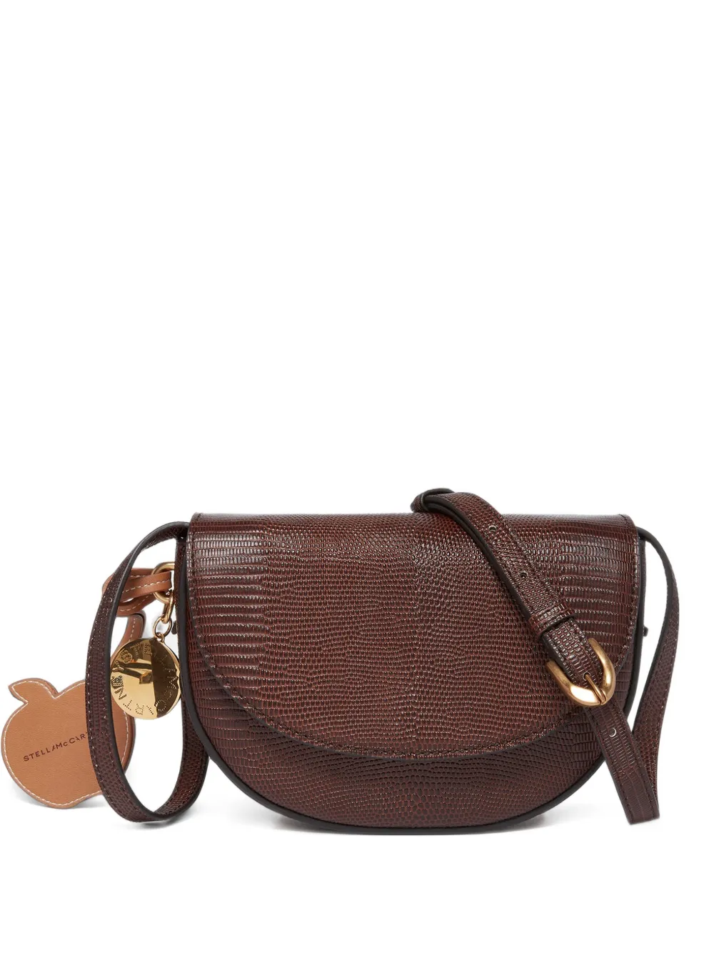 Stella McCartney Frayme schoudertas met reliëf Bruin