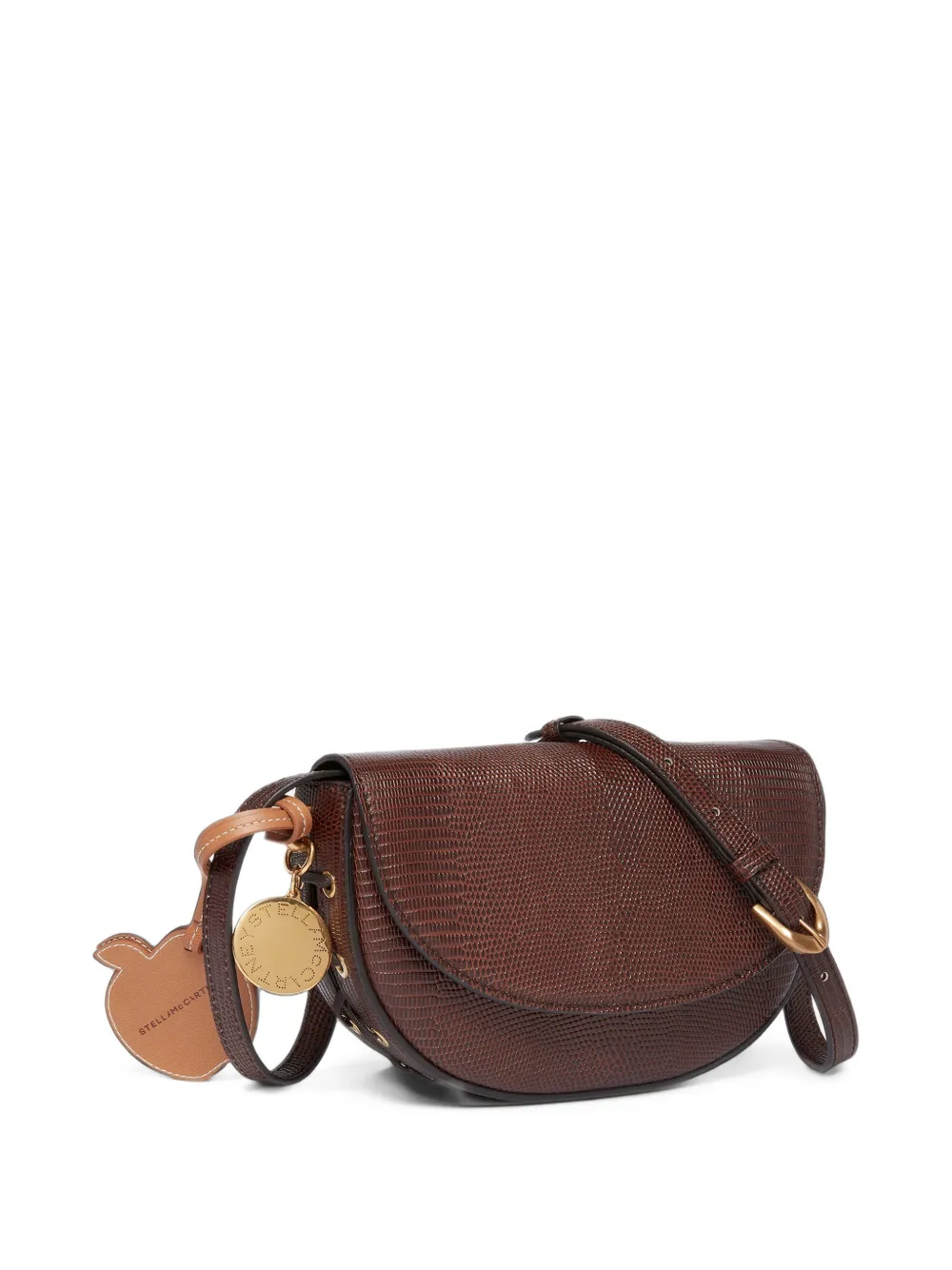 Stella McCartney Frayme schoudertas met reliëf Bruin