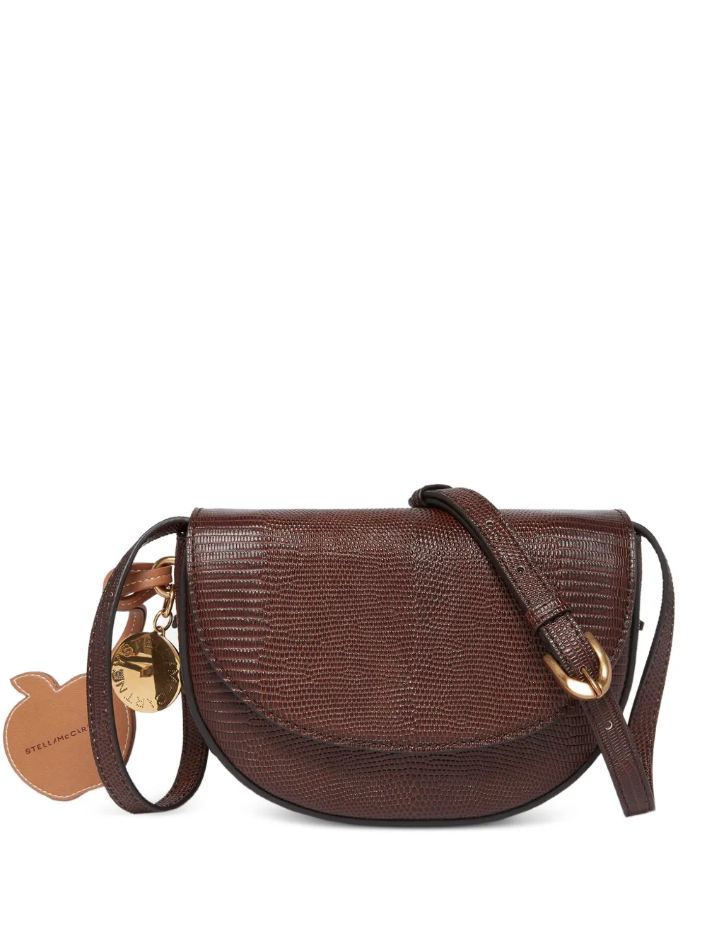 Stella McCartney Frayme schoudertas met reliëf Bruin
