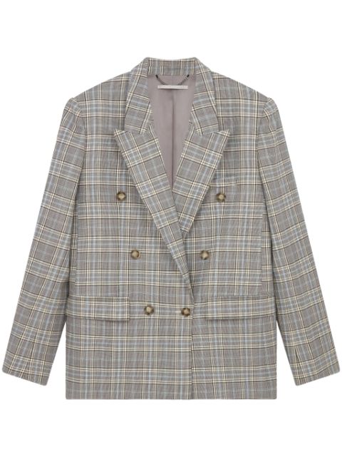 Stella McCartney check-print wool blazer Women