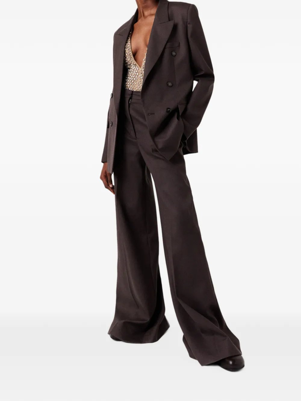 Stella McCartney Flared broek Bruin