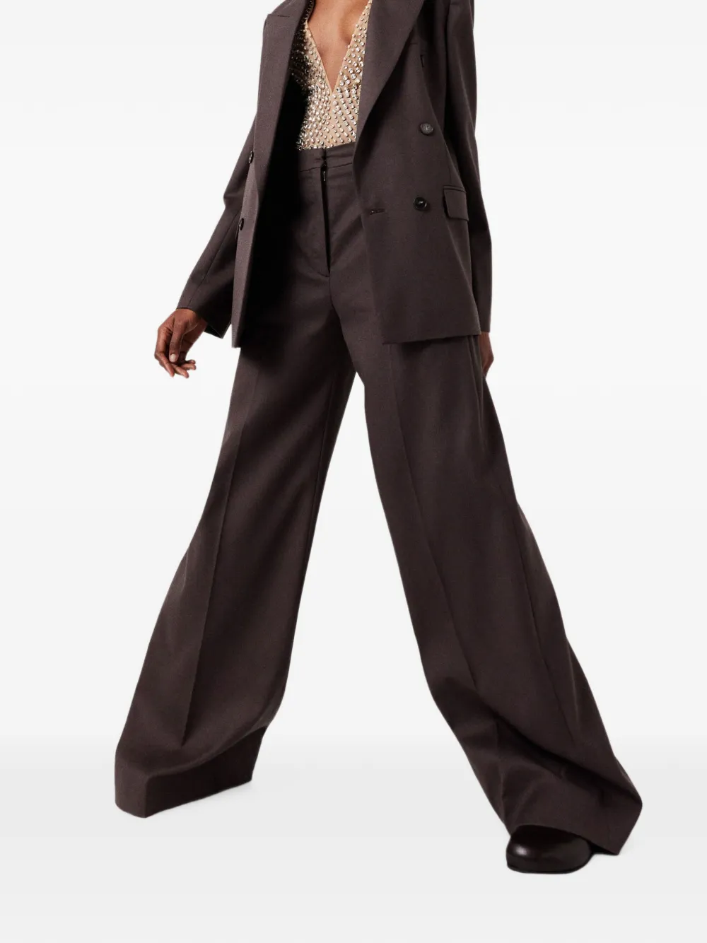 Stella McCartney Flared broek Bruin