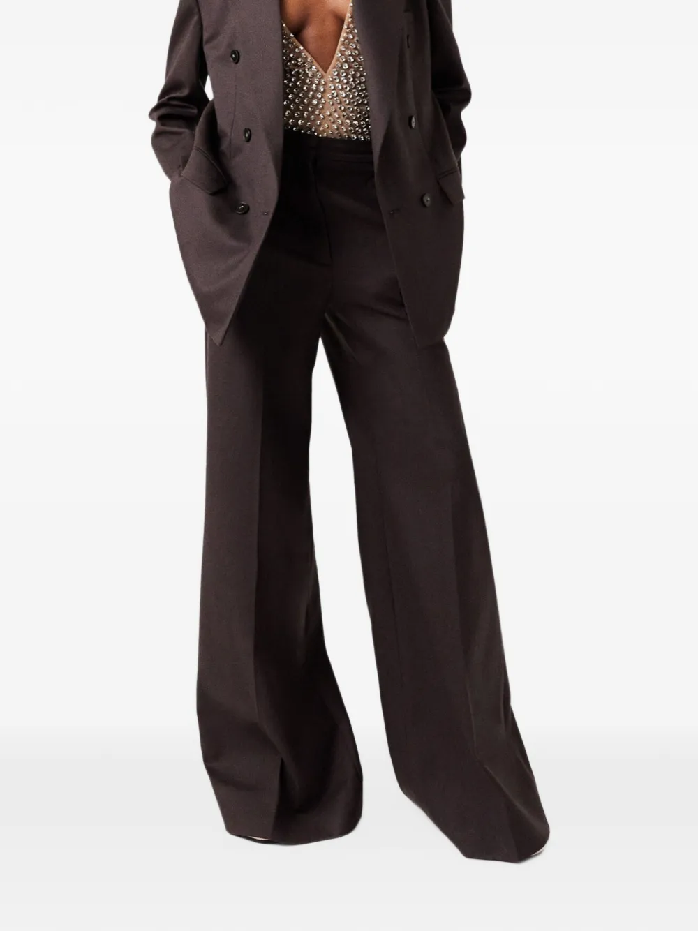Stella McCartney Flared broek Bruin