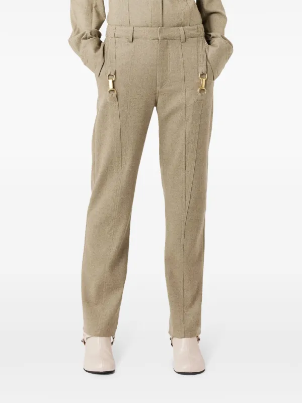【送料&関税込】Stella McCartney Wool Trousers Stella McCartney low-rise Wool Trousers | Grey | FARFETCH