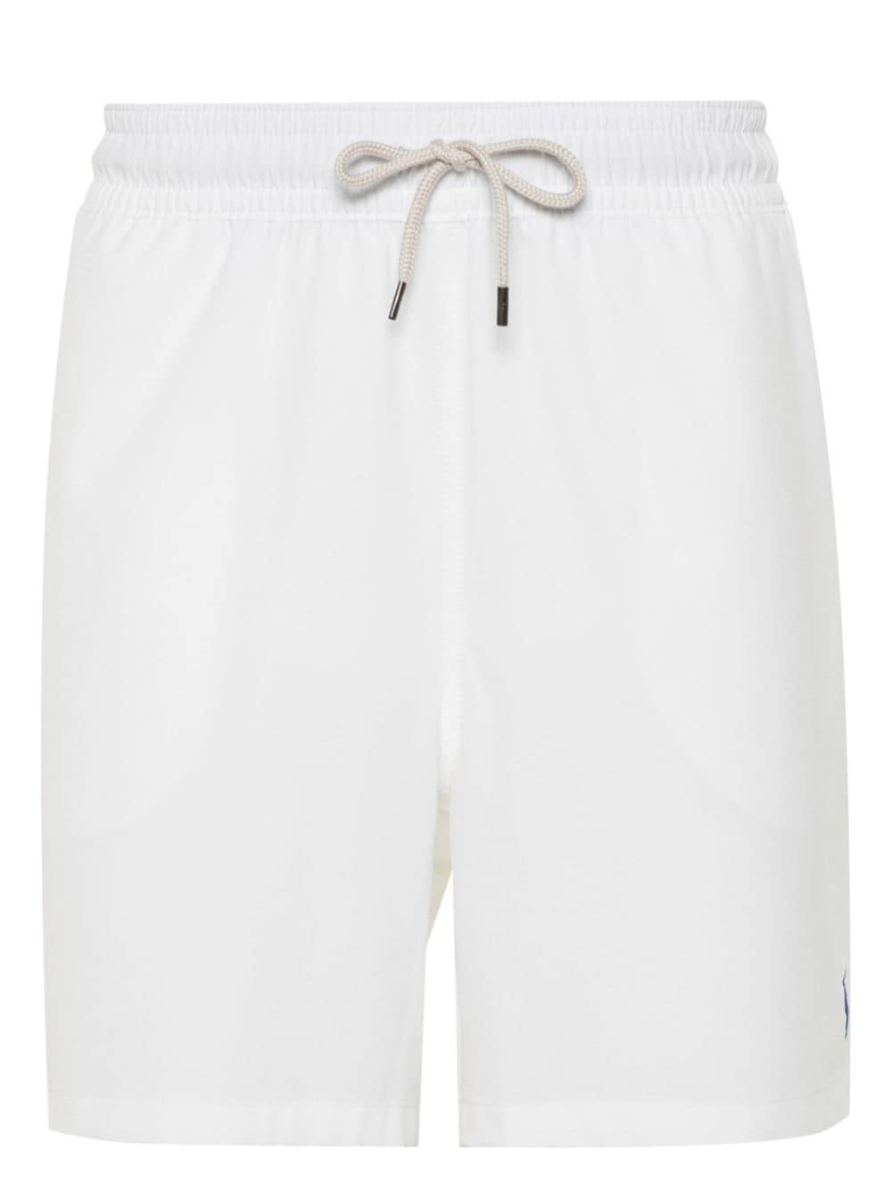 Shop Polo Ralph Lauren Embroidered Polo Pony Swim Shorts In White