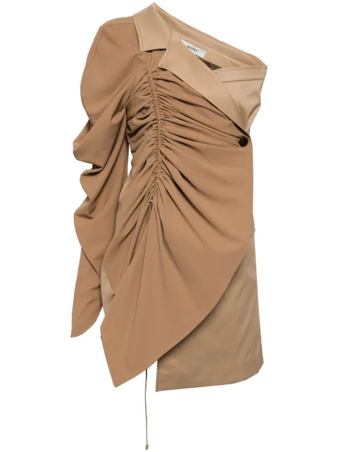 Besfxxk asymmetric blazer mini dress