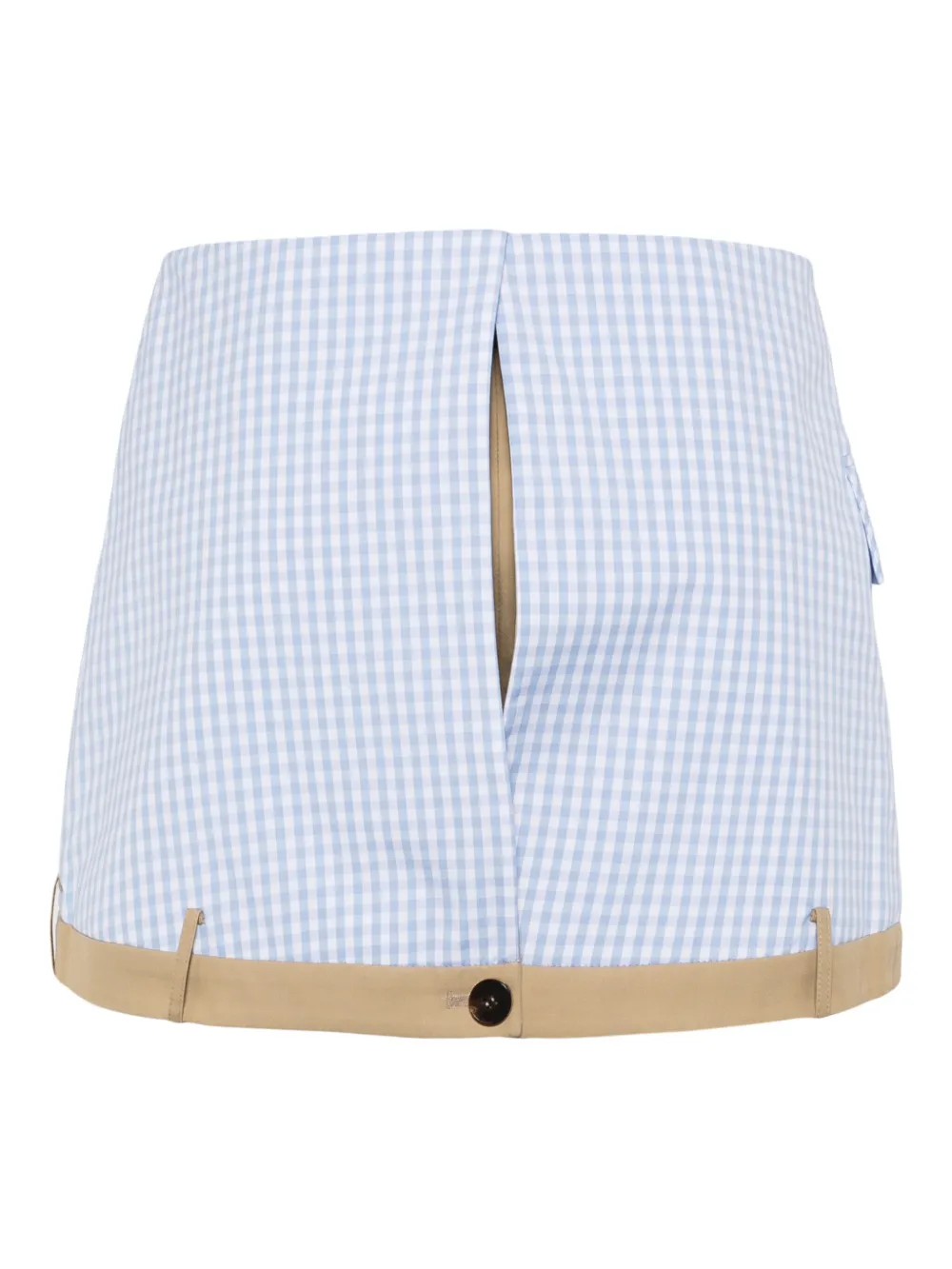 Besfxxk check-print asymmetric shorts | Short Shorts | Image 2
