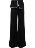 Besfxxk check-pattern straight-leg trousers - Black