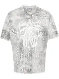 Acne Studios Plaster-print T-shirt - Grey