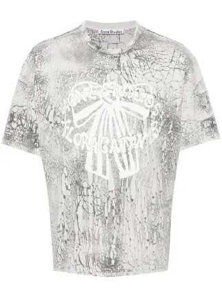 Acne Studios プリントTシャツ Acne Studios Plaster プリント Tシャツ | グレー | FARFETCH JP