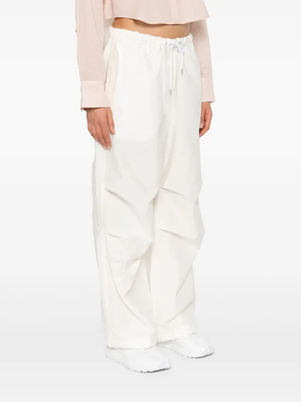Acne Studios Drawstring wide-leg Trousers White FARFETCH SG
