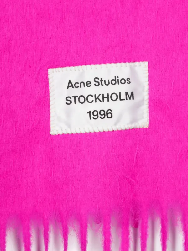 Acne Studios フリンジ スカーフ | ピンク | FARFETCH JP