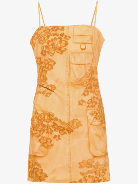 Acne Studios trompe l'oeil-print mini dress