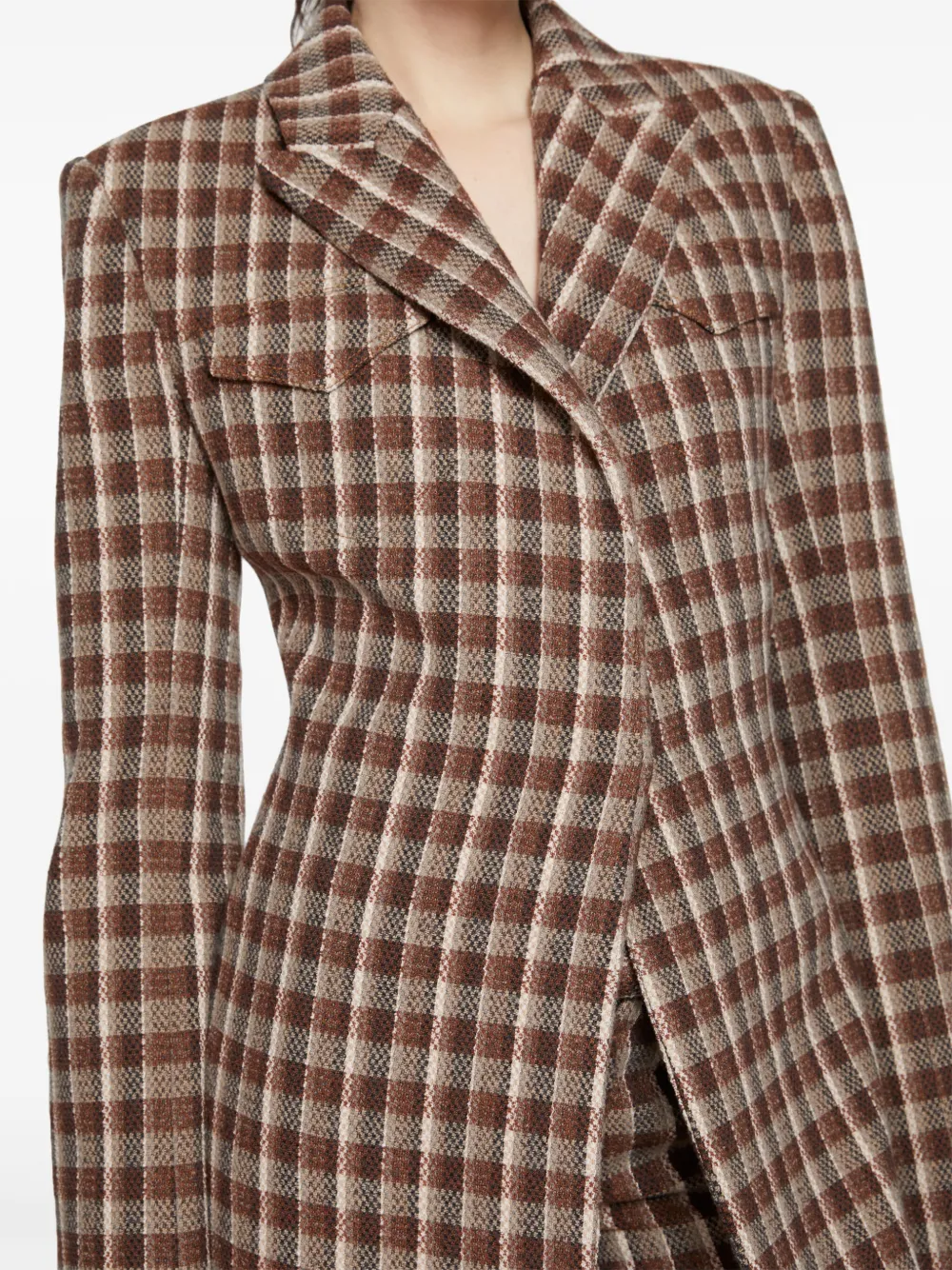 Acne Studios Single-breasted Coat In Brown