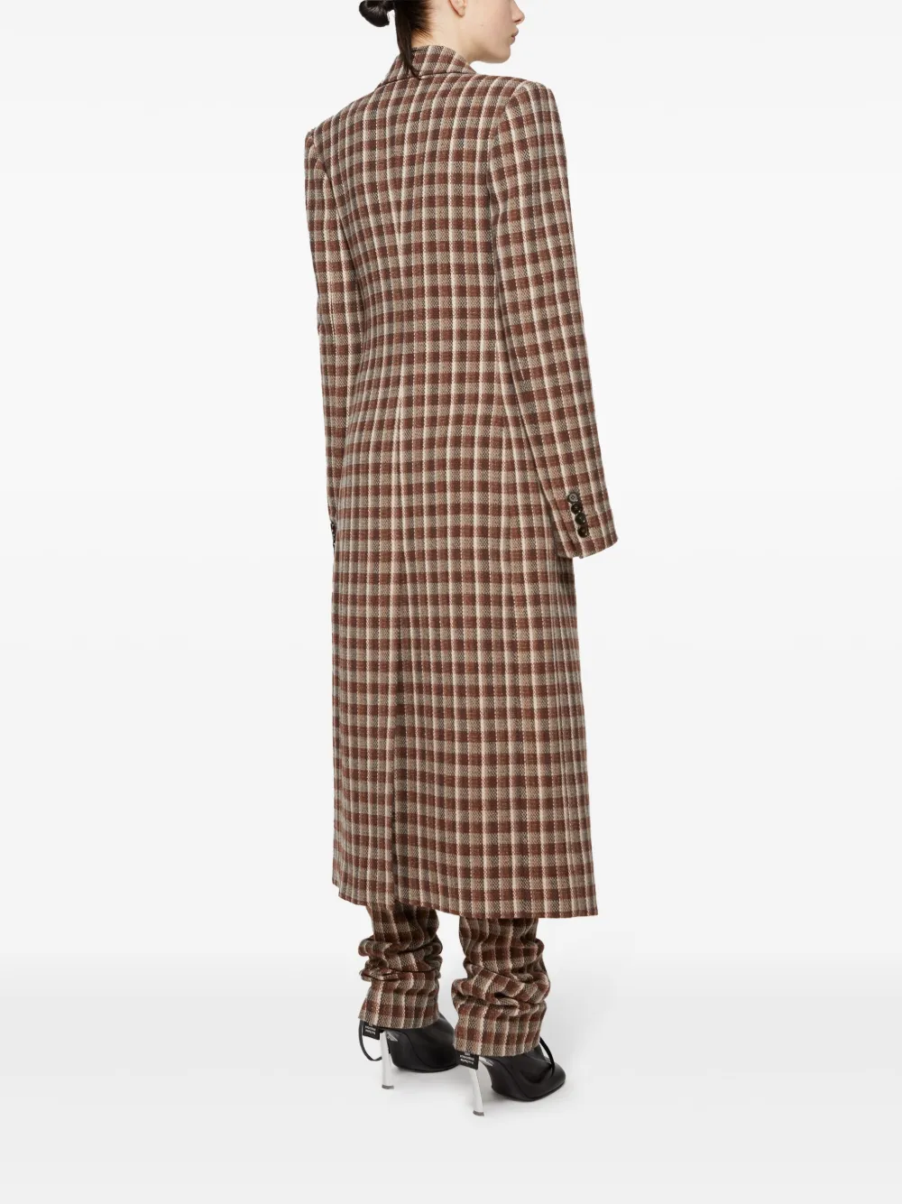 Acne Studios Single-breasted Coat In Brown