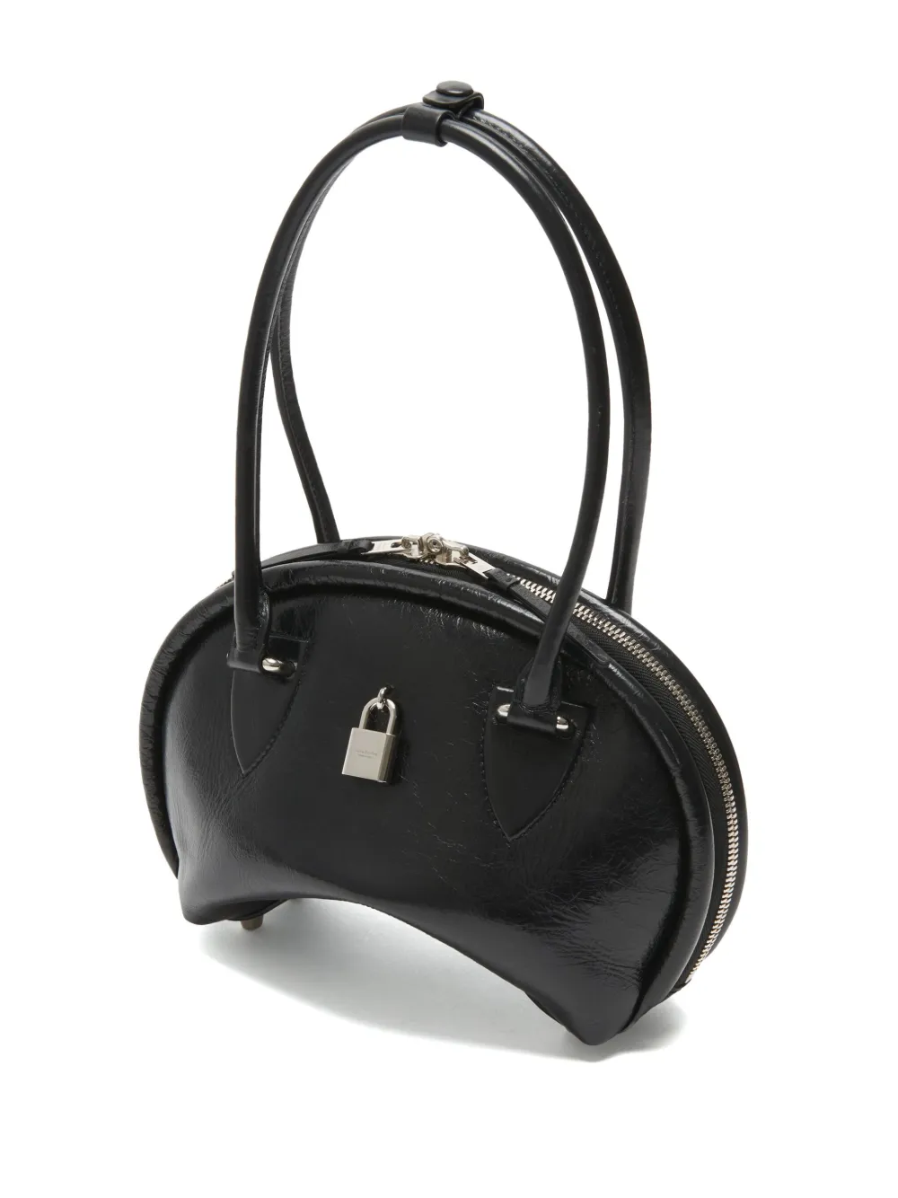 Acne Studios Leren schoudertas Zwart