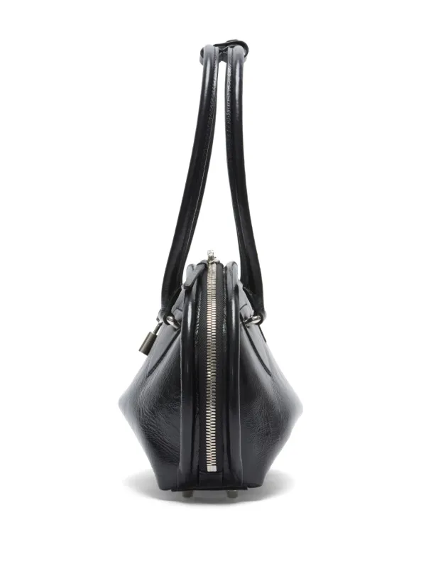 Acne Studios レザーショルダーバッグ | ブラック | FARFETCH JP