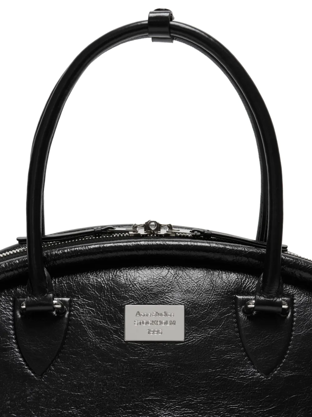 Acne Studios Leren schoudertas Zwart