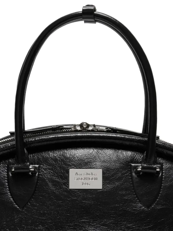 Acne Studios レザーショルダーバッグ | ブラック | FARFETCH JP