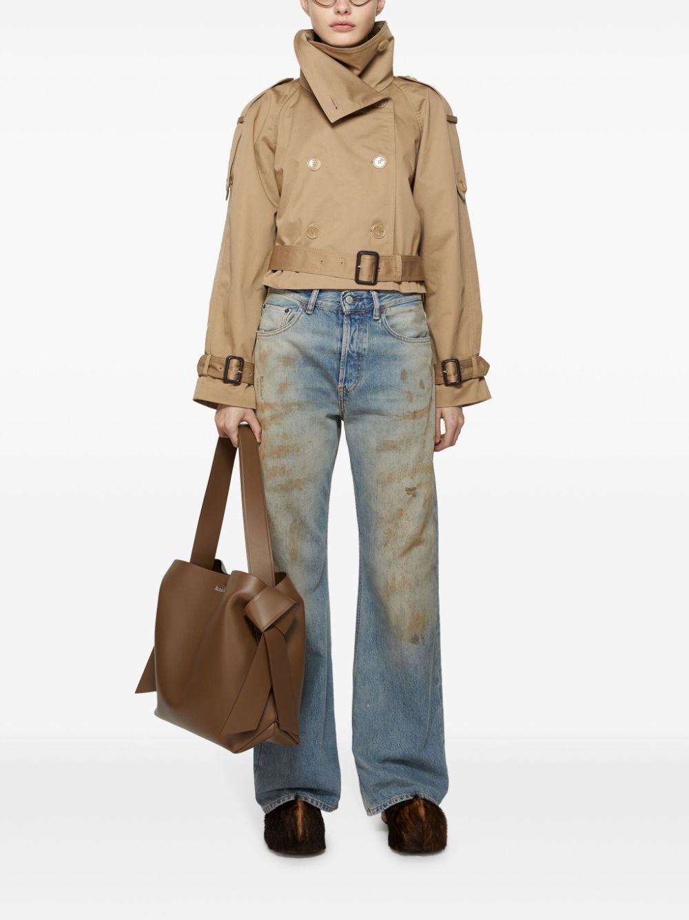 Acne Studios Musubi grote shopper - Bruin