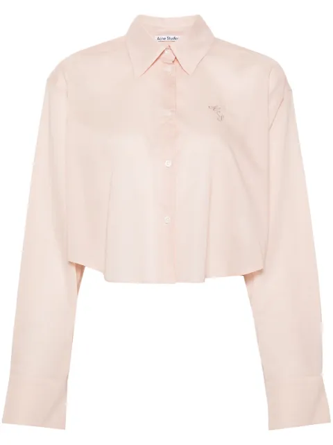 Acne Studios camisa corta con logo bordado