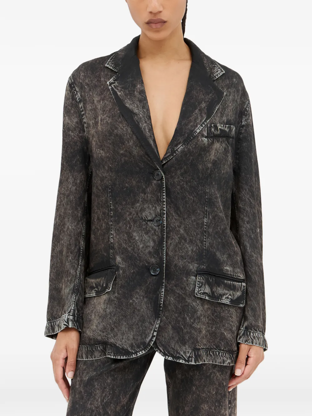 Acne Studios single-breasted blazer - BBJ-Black/beige