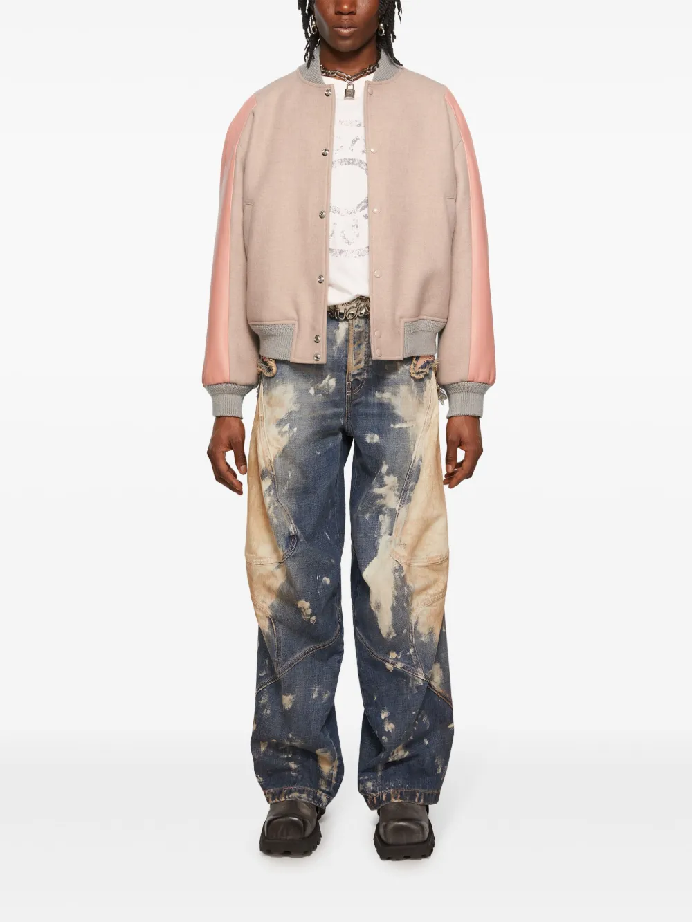 Acne Studios wool-blend bomber jacket - Roze