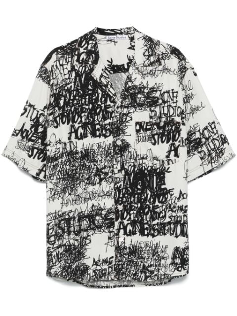 Acne Studios printed button-up shirt